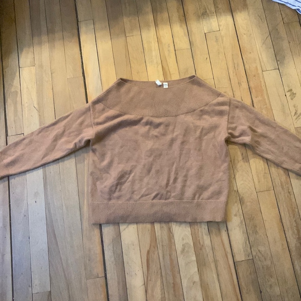 Anthropologie camel beige sweater
